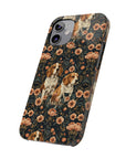 Beagle Blossom Bonanza Slim Phone Cases