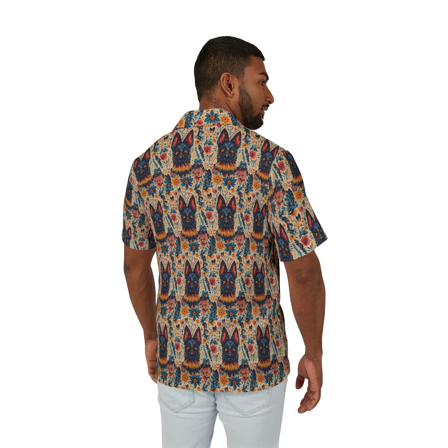 Bloomhound Shepherd Sentinel Men's Hawaiian Camp Shirt