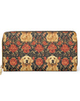 Golden Pawsatronic Tapestry Zipper Wallet