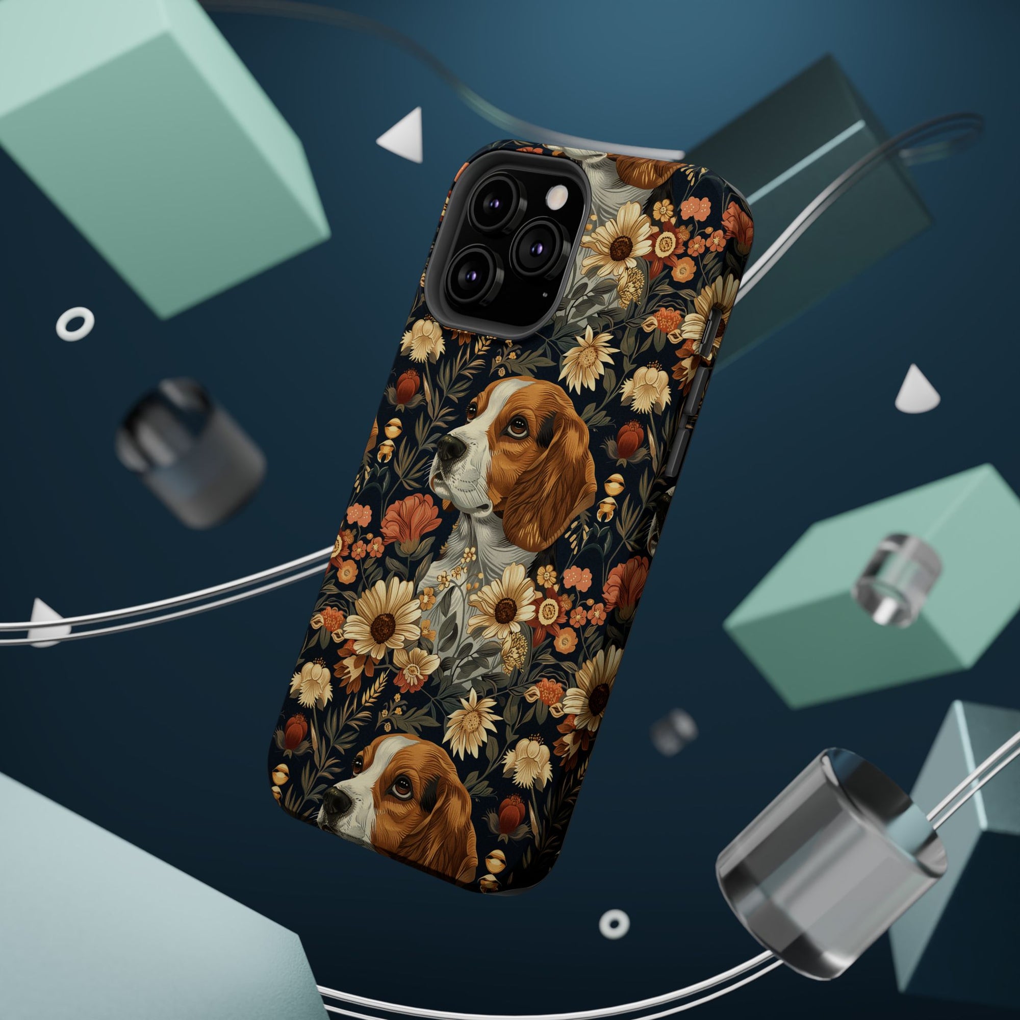 Beagle Blossoms Magnetic Tough Cases