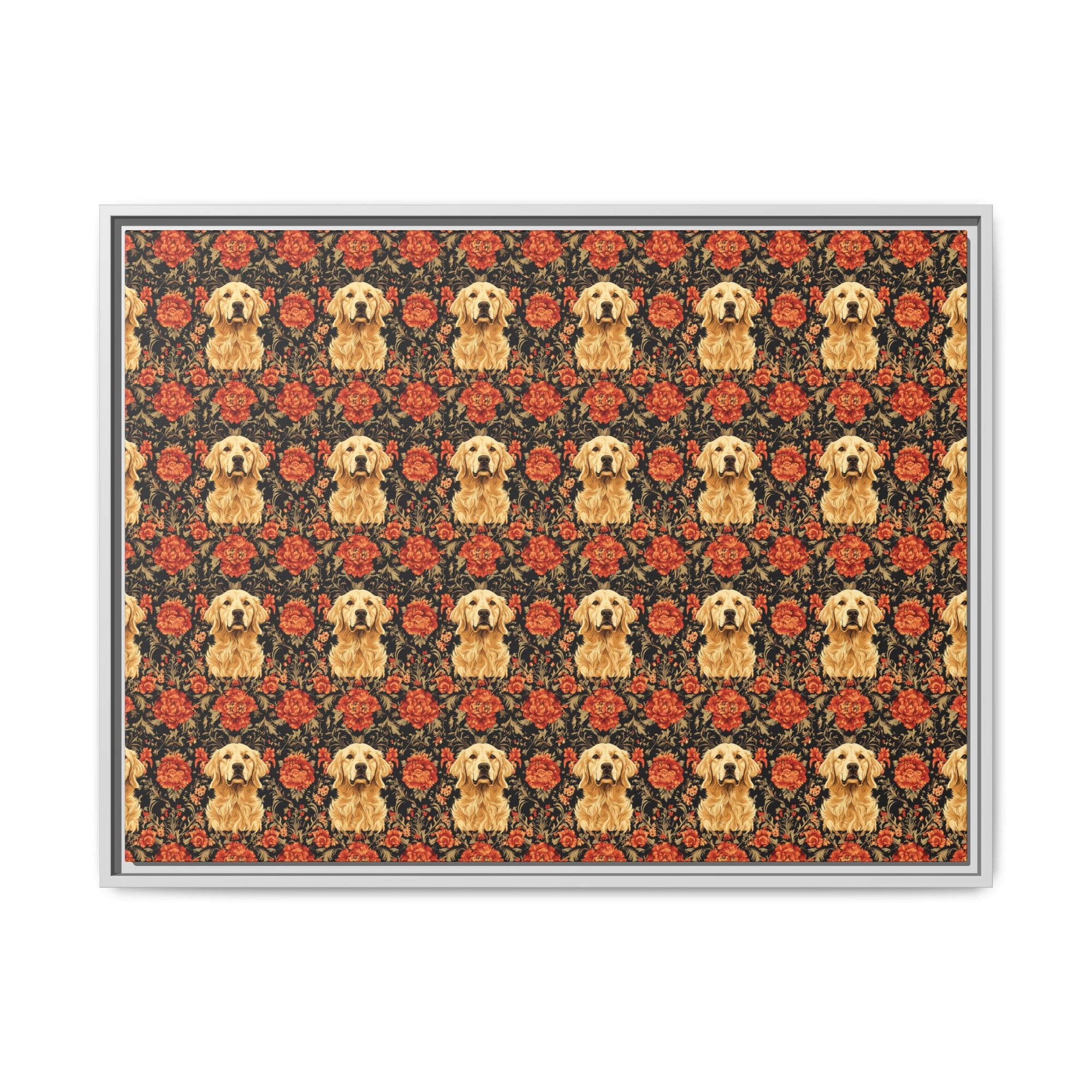 Golden Pawsatronic Tapestry Matte Canvas, Framed