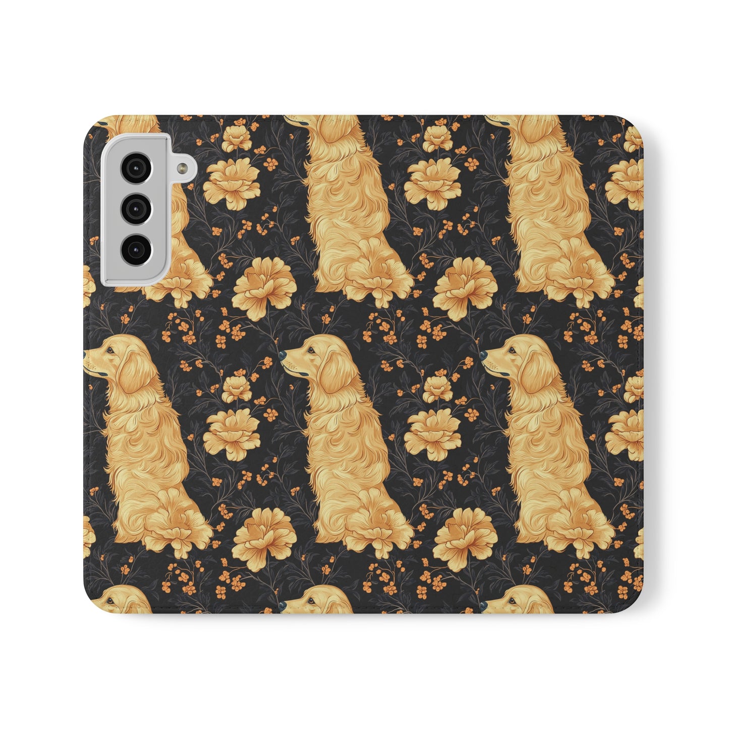 Golden Paws Floral Frenchie Flip Cases