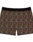 Dapper Dachshund Embroidery Elegance Men's Boxer Briefs