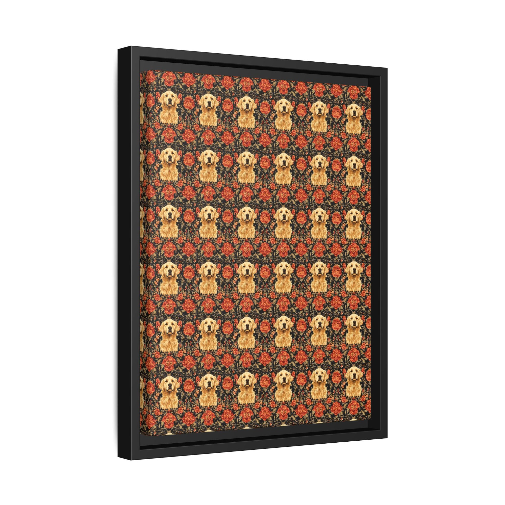 Golden Pawsatronic Tapestry Matte Canvas, Framed