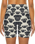 Pugalicious Enchantment High Waisted Yoga Shorts