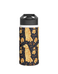 Golden Paws Floral Frenchie Stainless Steel Water Bottle