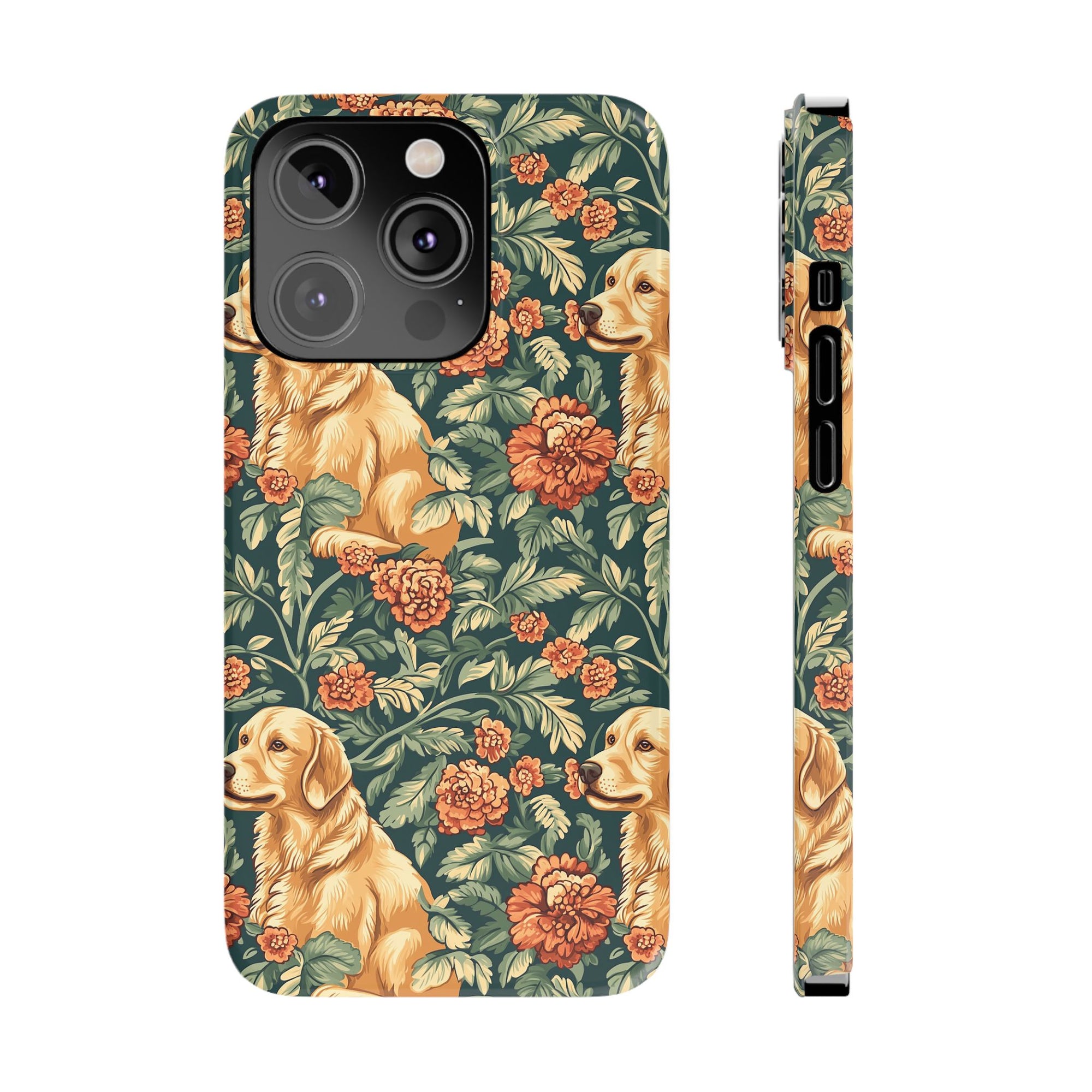 Blooming Goldie Glam Slim Phone Cases