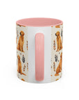 Golden Glamour Paws - Luxe Licks for Regal Retrievers Accent Coffee Mug