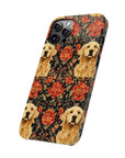 Golden Pawsatronic Tapestry Slim Phone Cases