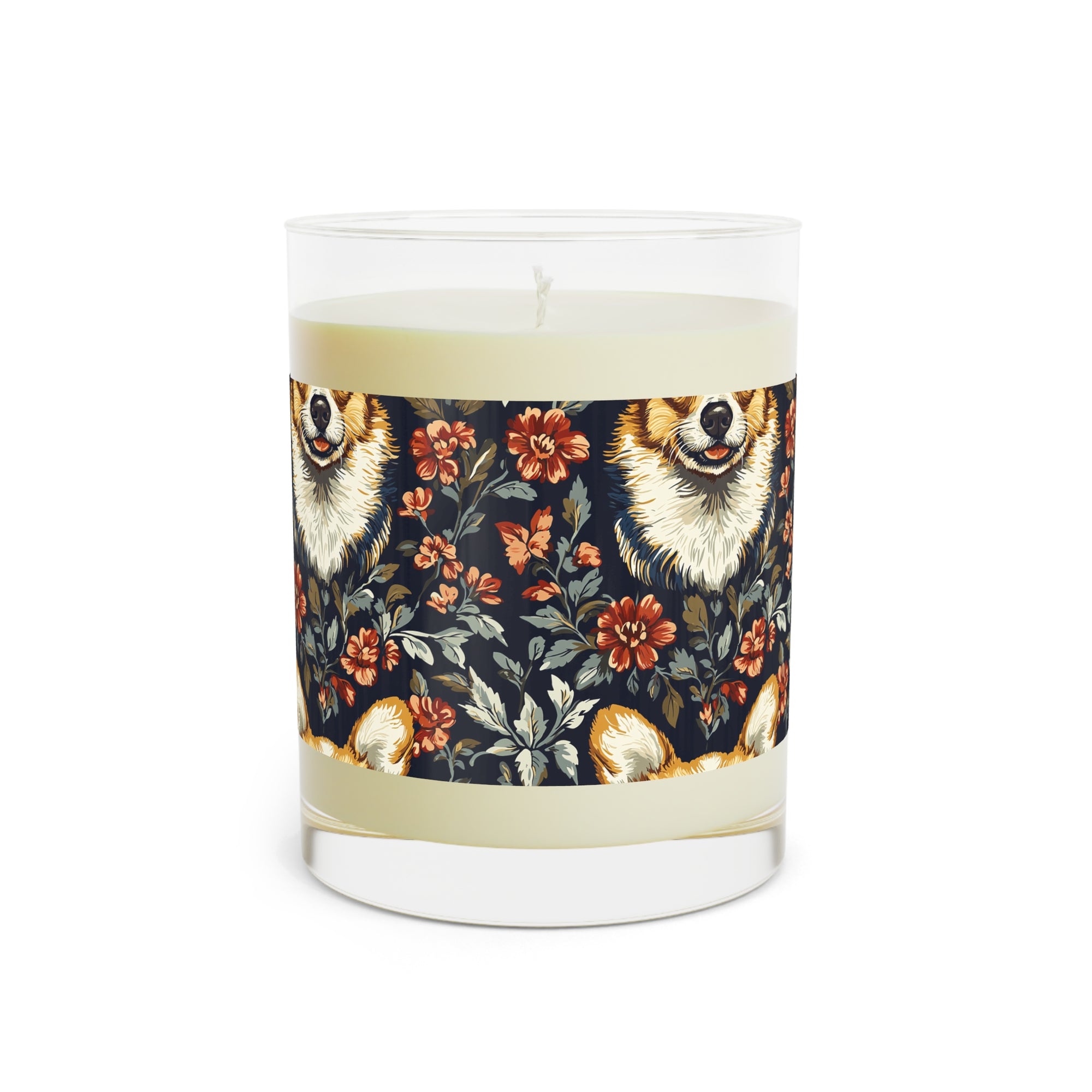 Floofy Corgi Blossom Blast Scented Candle