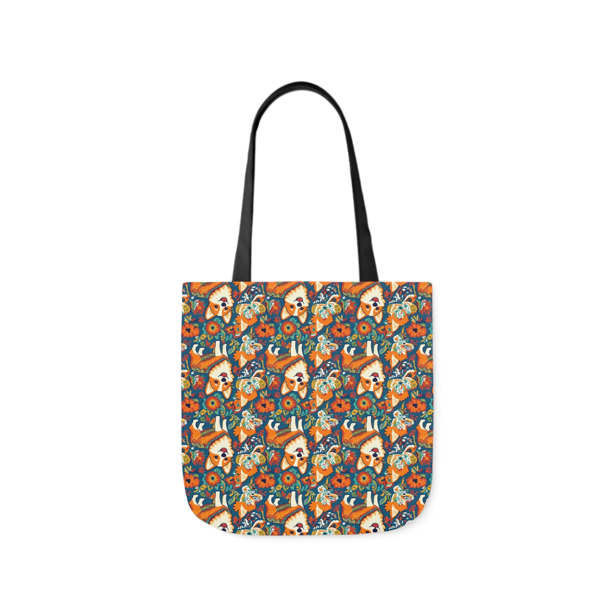 Corgi Carnival Couture Canvas Tote Bag