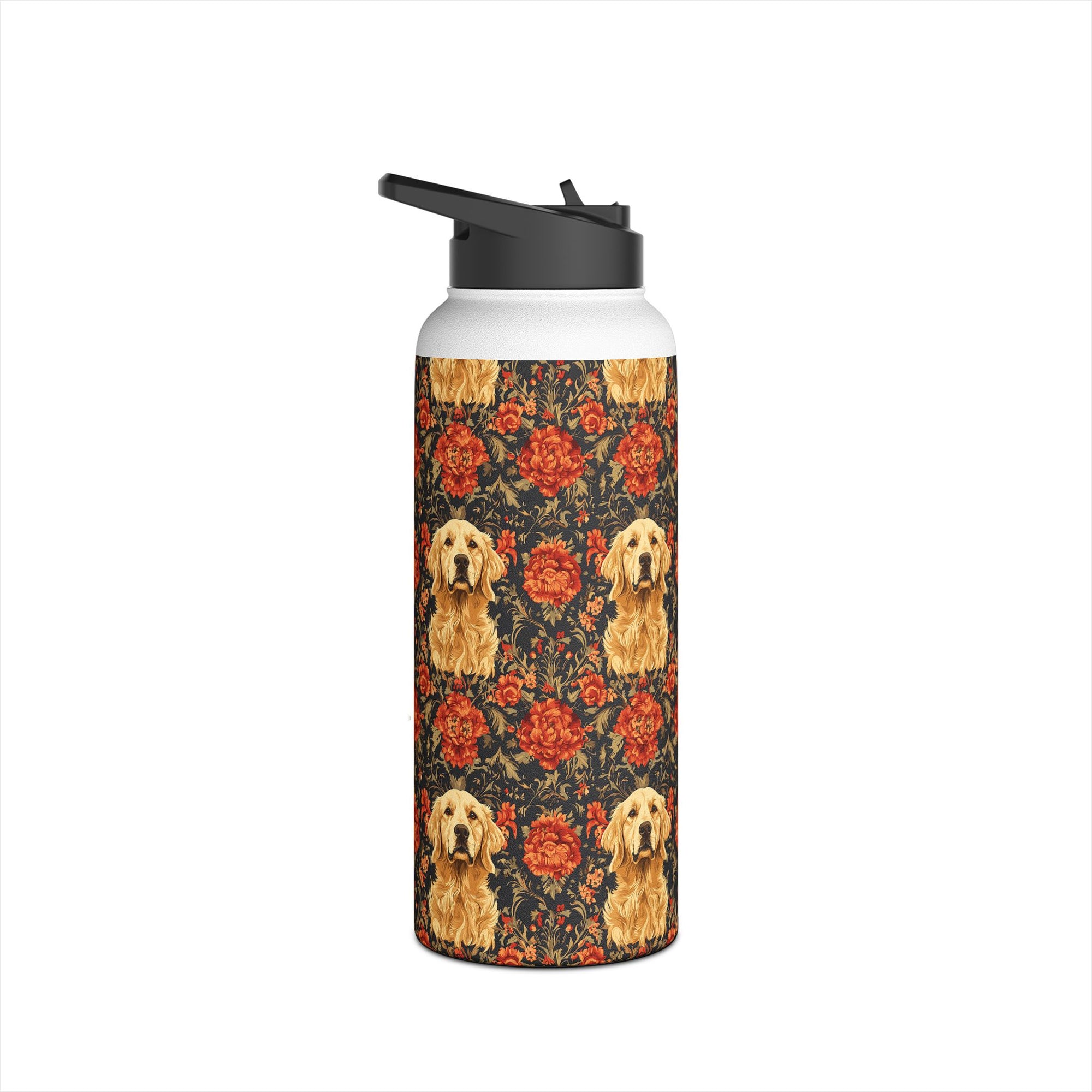 Golden Pawsatronic Tapestry Stainless Steel Water Bottle