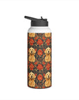 Golden Pawsatronic Tapestry Stainless Steel Water Bottle