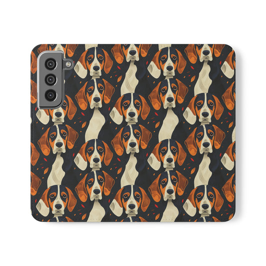 Beagle Glimmer Gaze Glamour Flip Cases