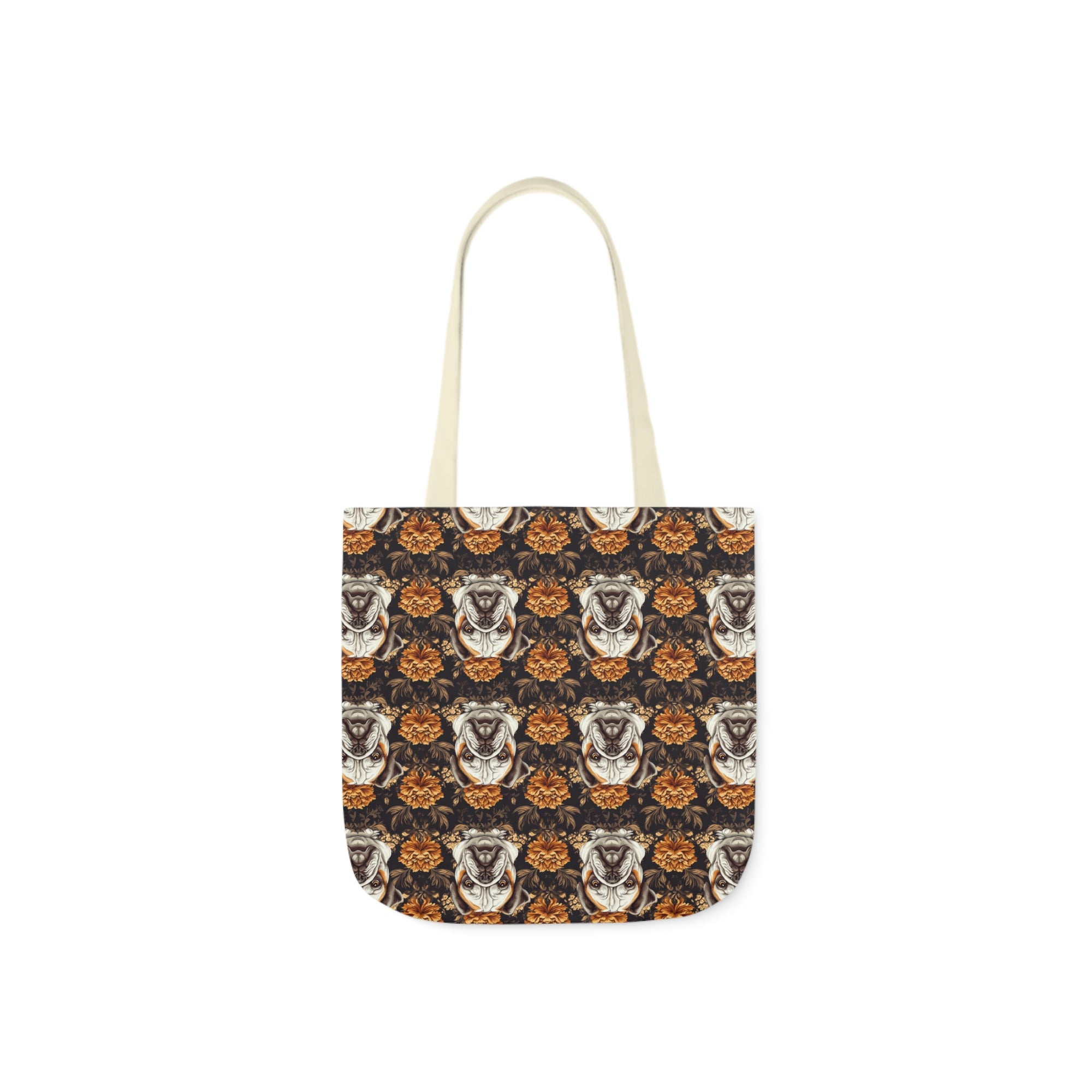 Bloomingly Bulldogistic Bouquet Canvas Tote Bag