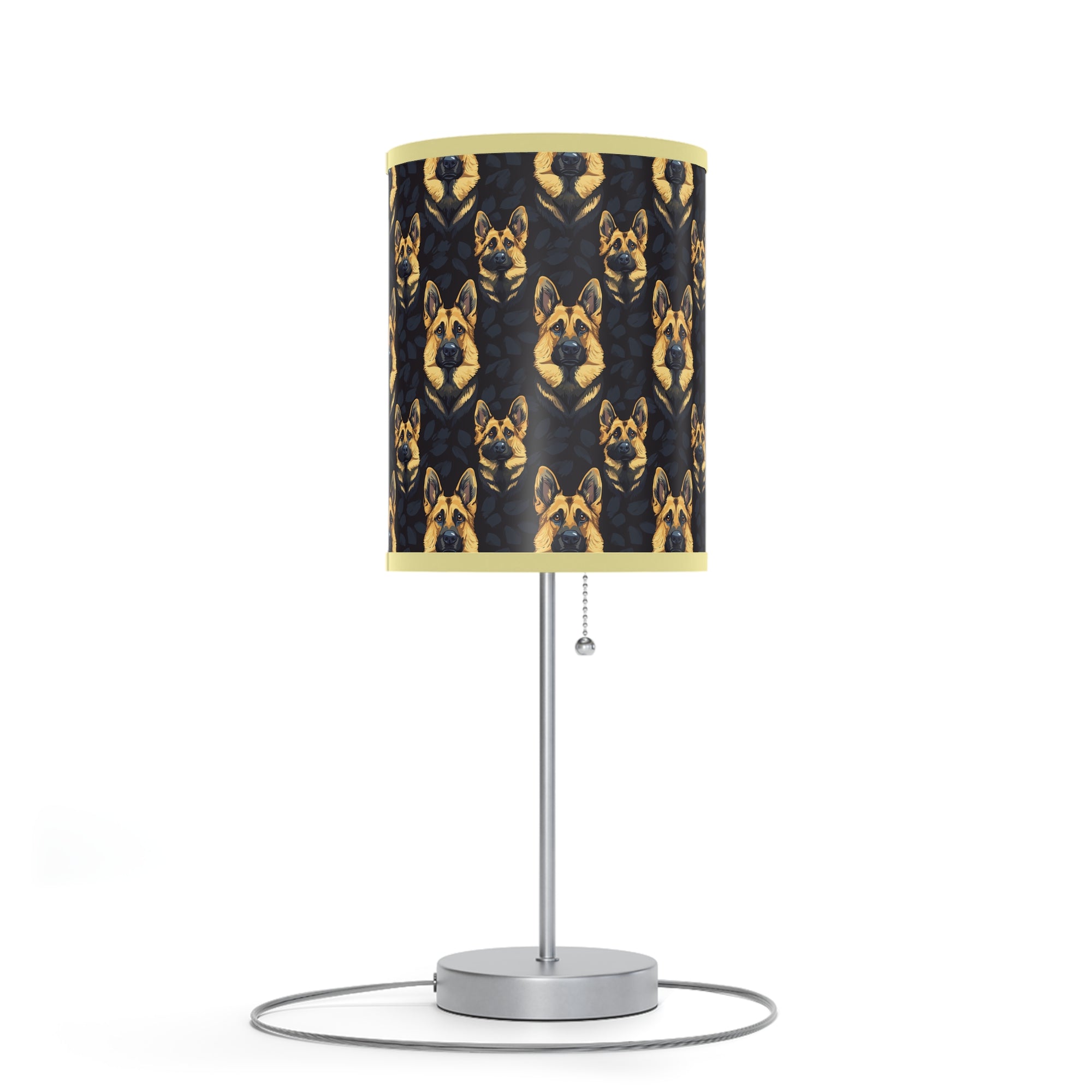 Majestic Hound Couture: German Shepherd LuxeBlend Lamp on a Stand