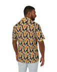 Modern Charm Labrador Chic Men's Hawaiian Camp Shirt