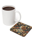 Beagle Blossoms Cork Back Coaster