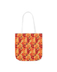 Golden Glamour Paws Canvas Tote Bag