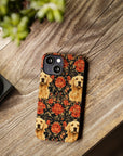 Golden Pawsatronic Tapestry Slim Phone Cases