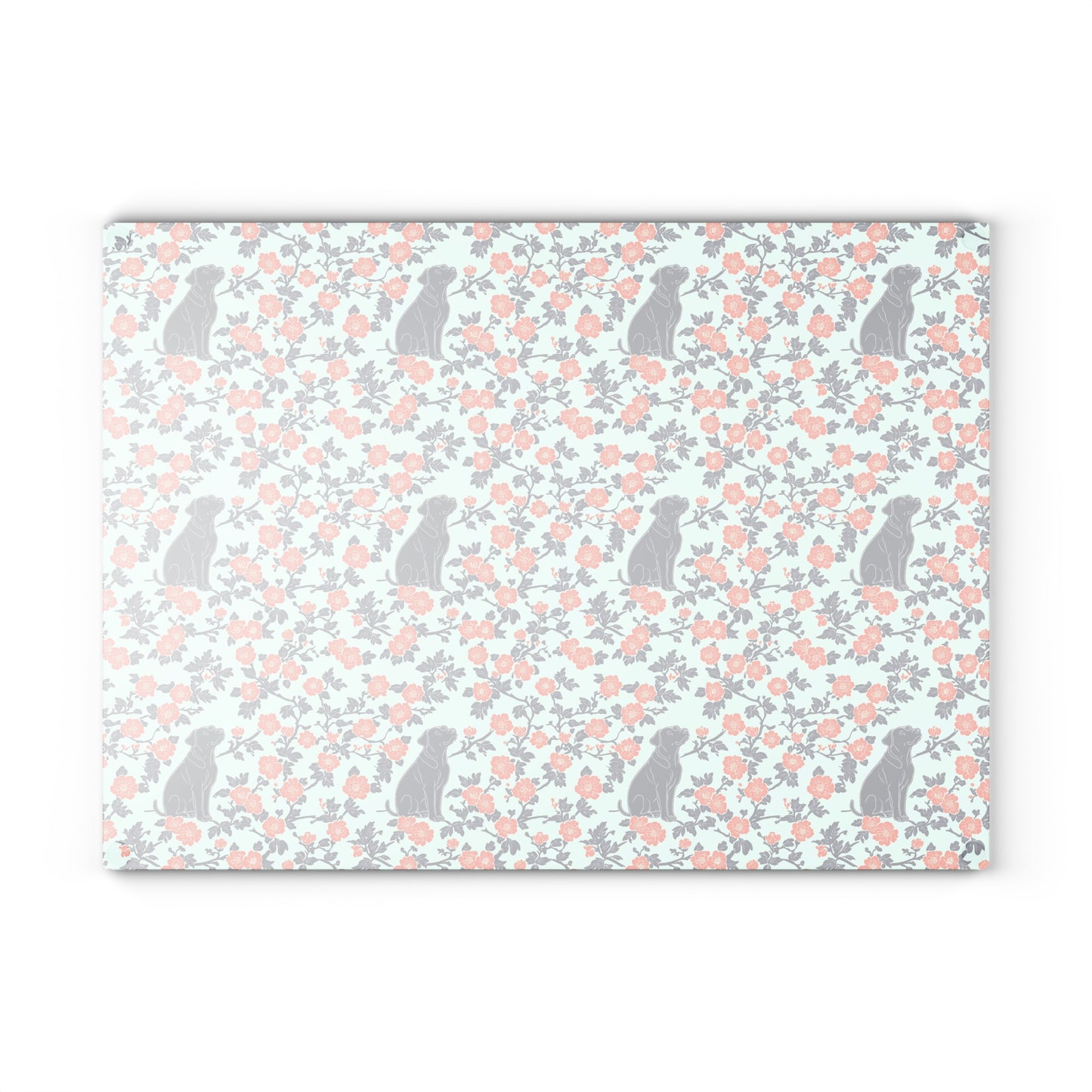 Bloomiful Lab Bouquet Glass Cutting Board