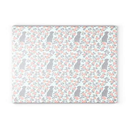 Bloomiful Lab Bouquet Glass Cutting Board