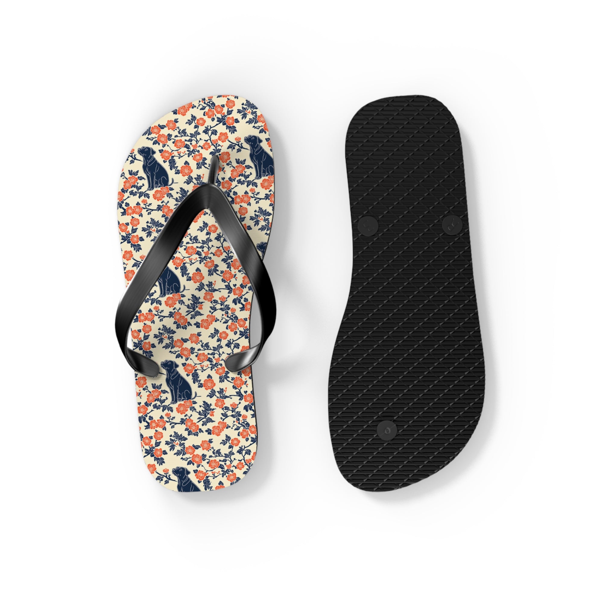 Bloomiful Lab Bouquet Flip Flops