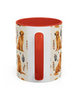 Golden Glamour Paws - Luxe Licks for Regal Retrievers Accent Coffee Mug