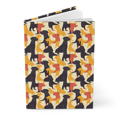 Modern Charm Labrador Chic Hardcover Journal Matte