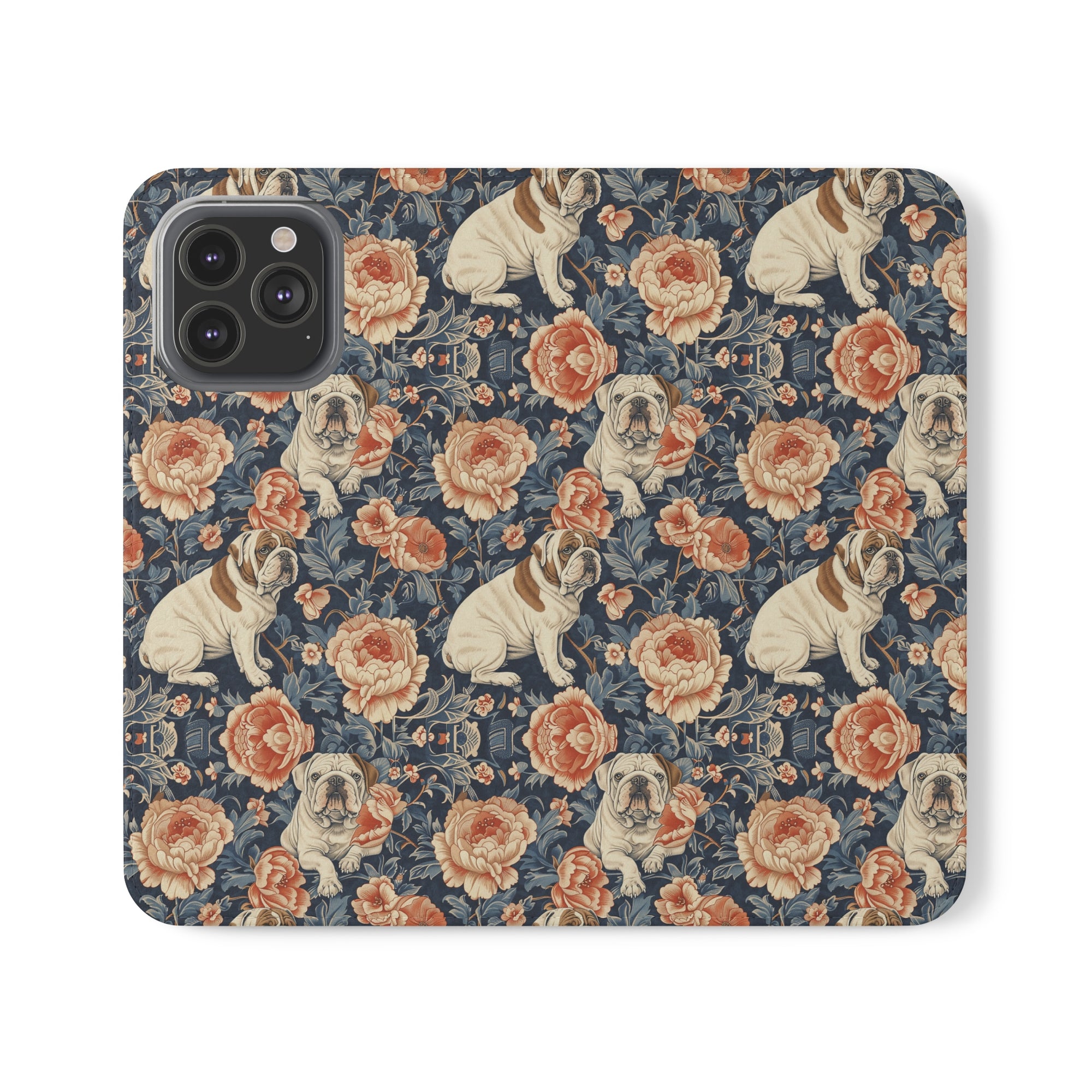 Blooming Bulldog Beauty Flip Cases