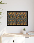 Ruffle Rottie Glamourific Matte Canvas, Framed