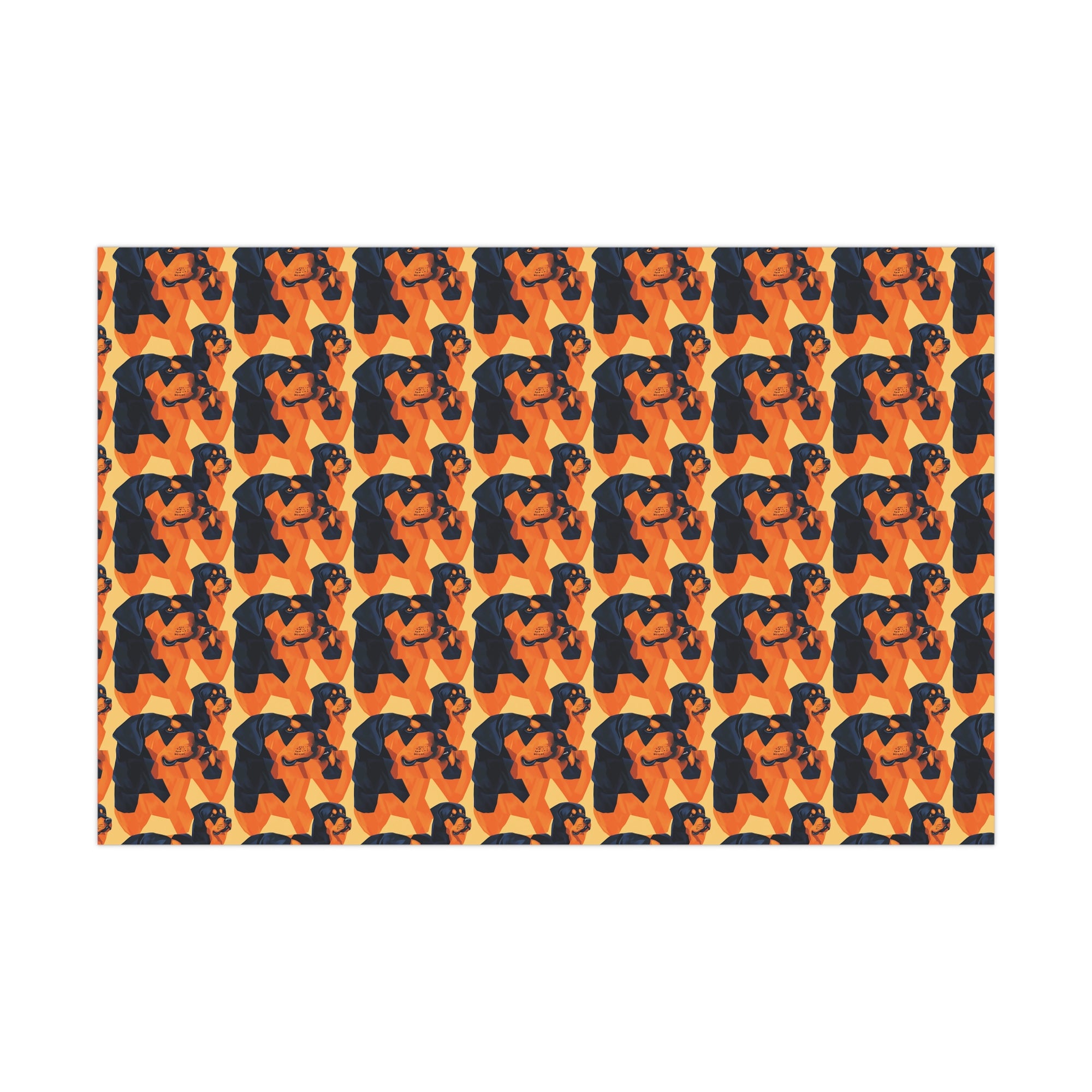 Rottweiler Chic Pawsitivity Gift Wrap Papers