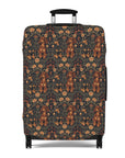 Dapper Dachshund Embroidery Elegance Luggage Cover