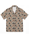 Blossoming Dachshunds Delight Men's Hawaiian Camp Shirt