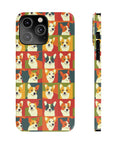 Corgi Chic Popart Pup Slim Phone Cases