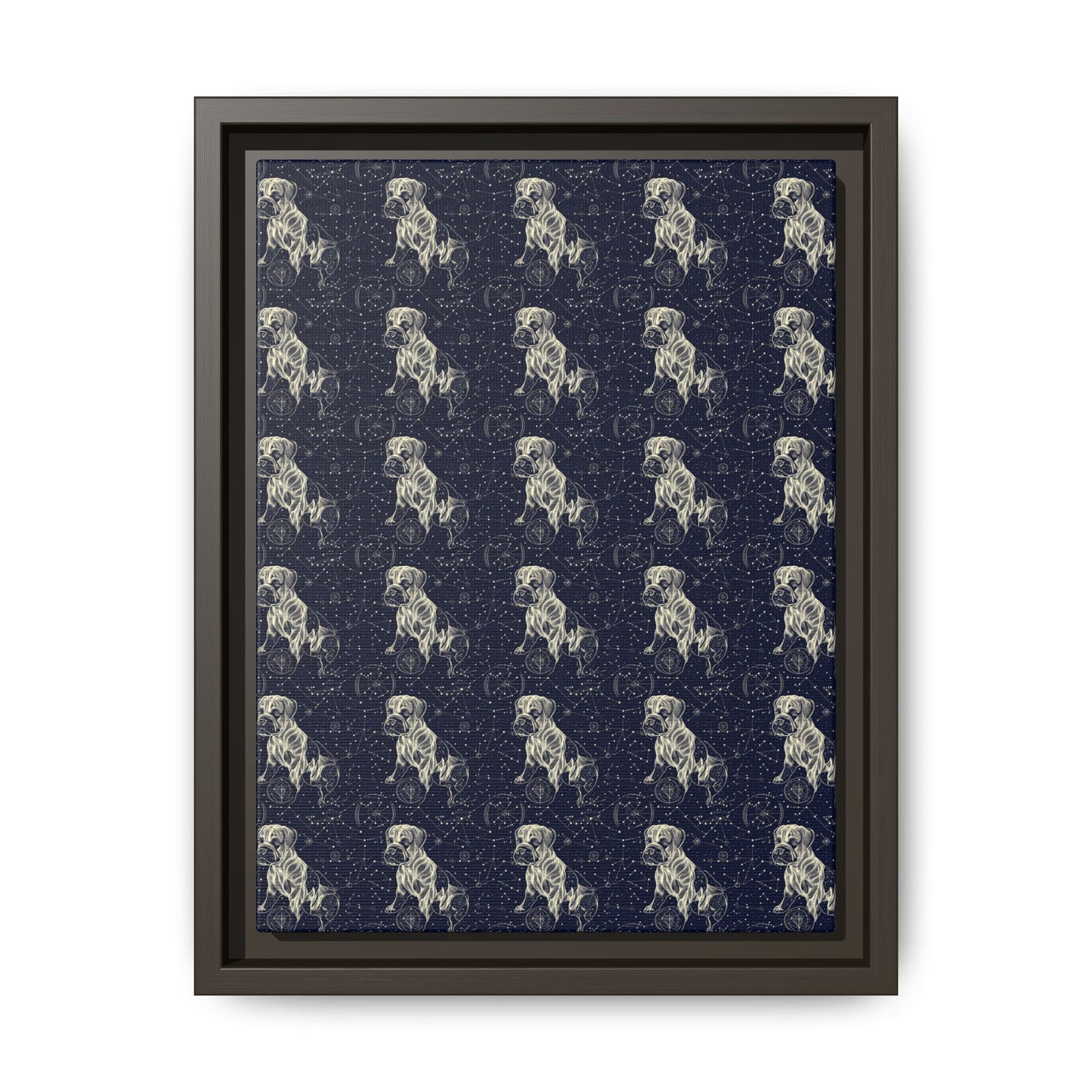 Celestial Boxer Bliss Matte Canvas, Framed