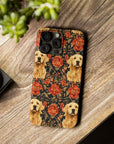 Golden Pawsatronic Tapestry Slim Phone Cases