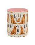 Golden Glamour Paws - Luxe Licks for Regal Retrievers Accent Coffee Mug