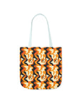 Golden Woof Abstract Glamour Canvas Tote Bag