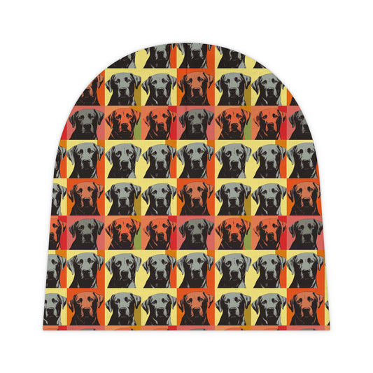 Whimsical Warhol Labrador Baby Beanie