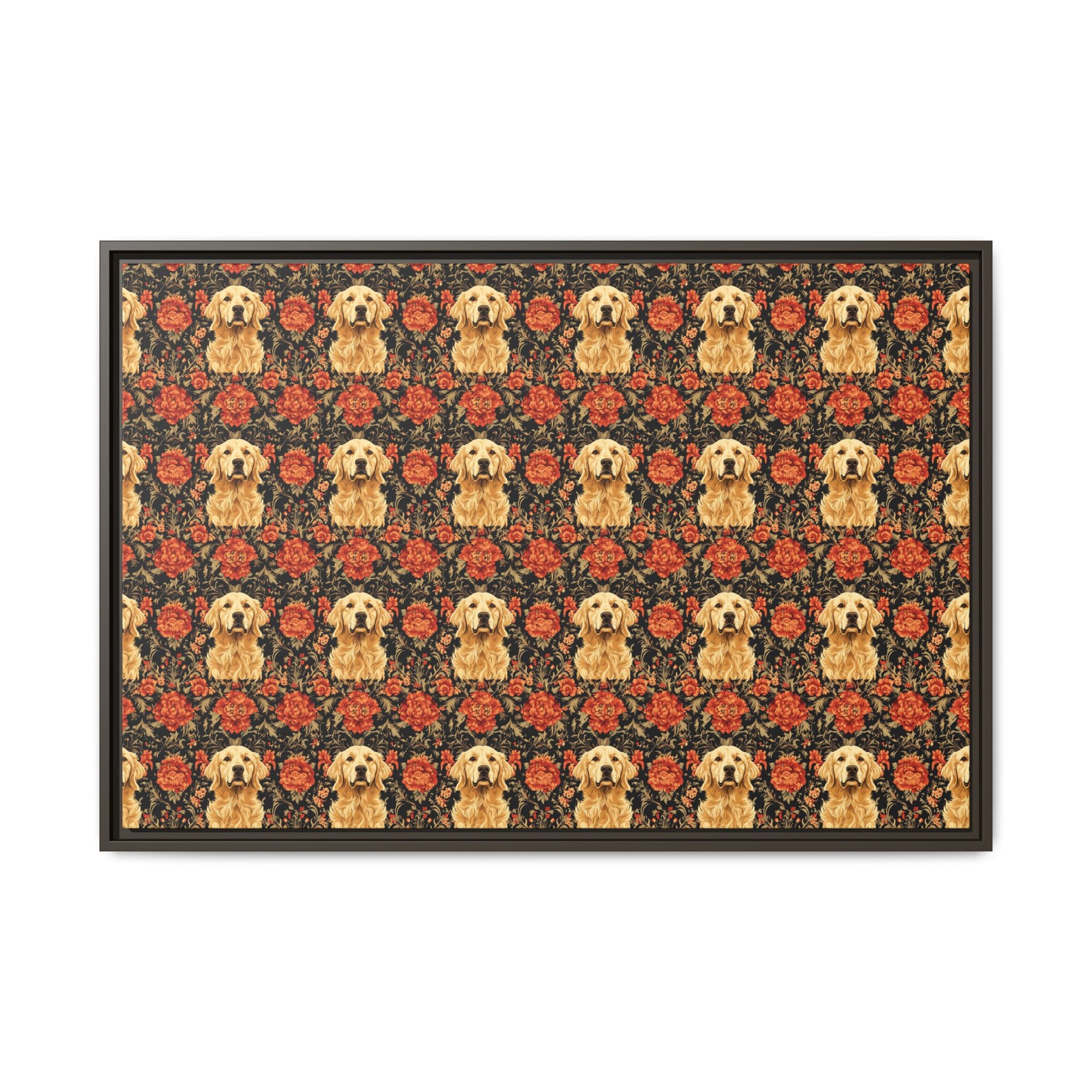 Golden Pawsatronic Tapestry Matte Canvas, Framed