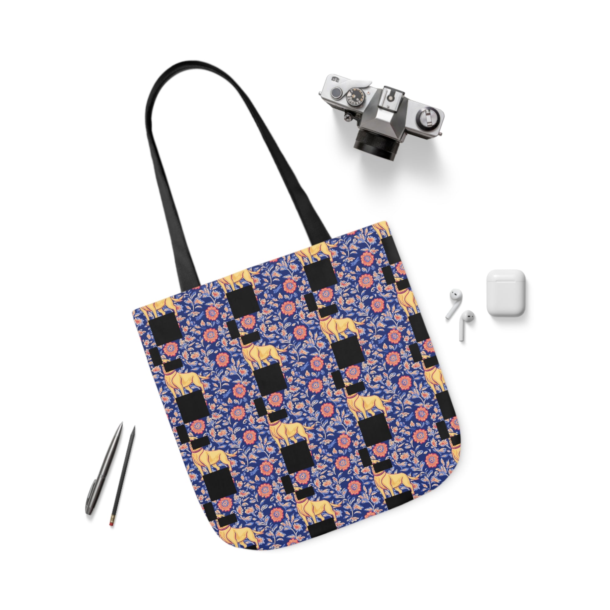 Bloomtastic Lab Petal Parade Canvas Tote Bag