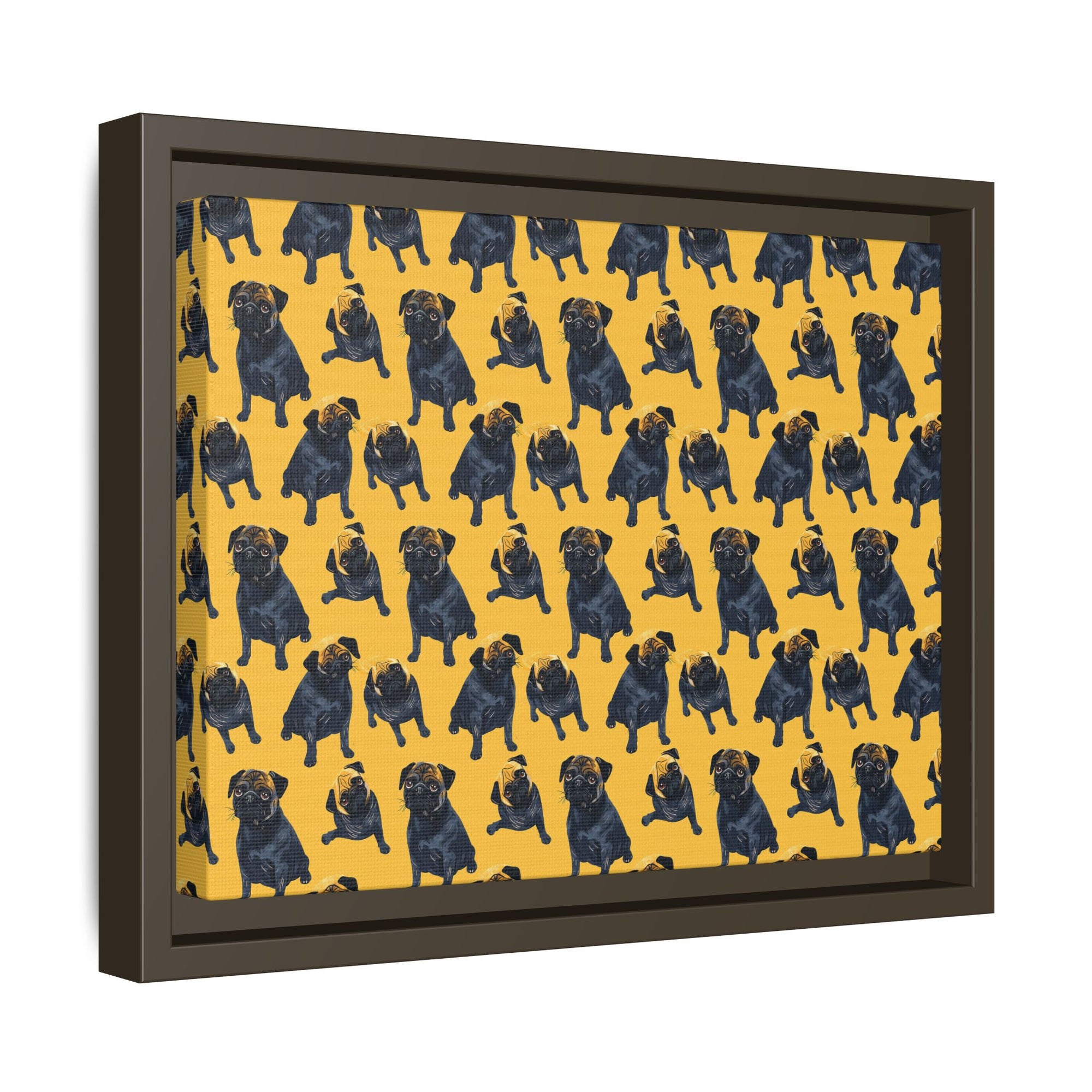 Puglet Posh Paradise Matte Canvas, Framed