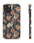 Blooming Bulldog Beauty Slim Phone Cases