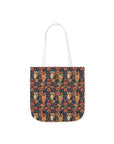 Floral Pawsome Dachsund Delight Canvas Tote Bag