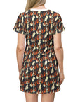 Beagle Glimmer Gaze Glamour T-Shirt Dress