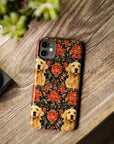 Golden Pawsatronic Tapestry Slim Phone Cases