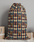 Pawsome Rottweiler Royalty Plaid Sack