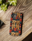 Yorkie Charm Twins Slim Phone Cases