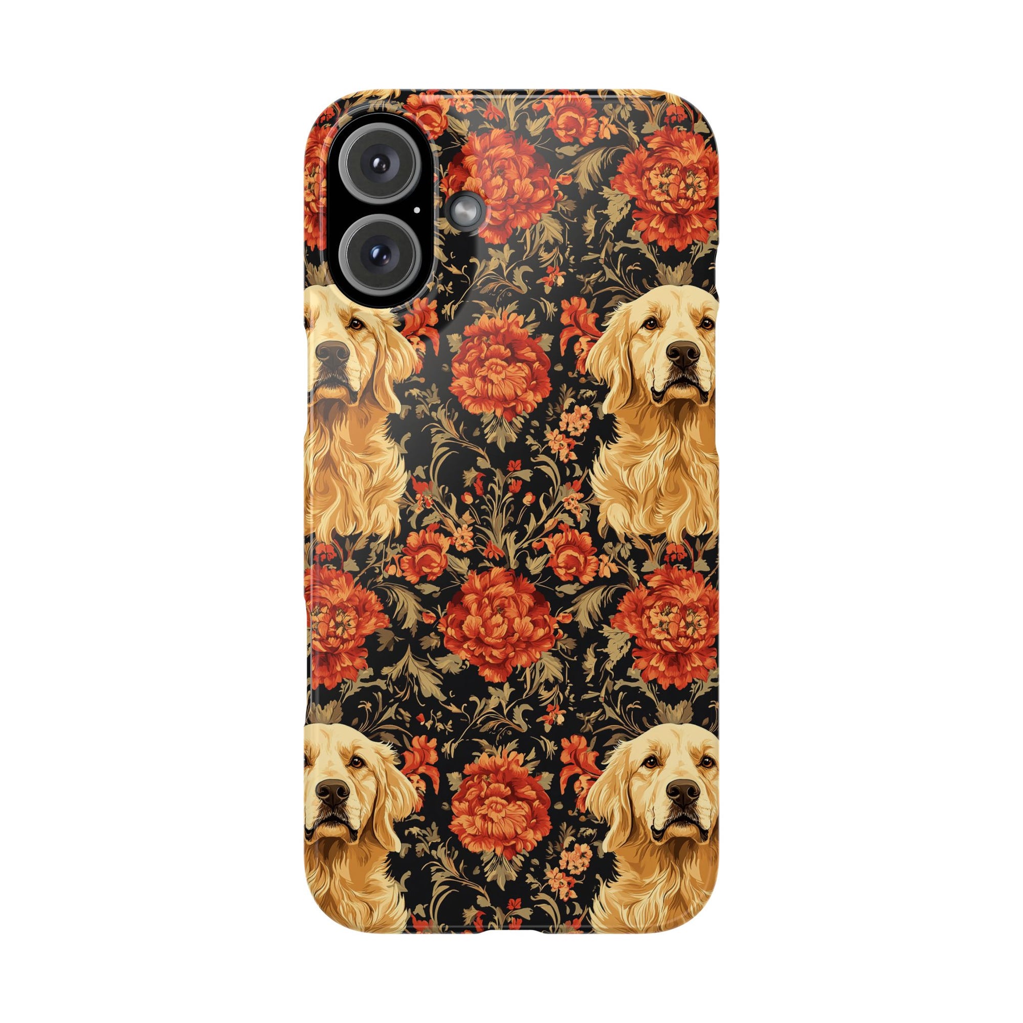 Golden Pawsatronic Tapestry Slim Phone Cases